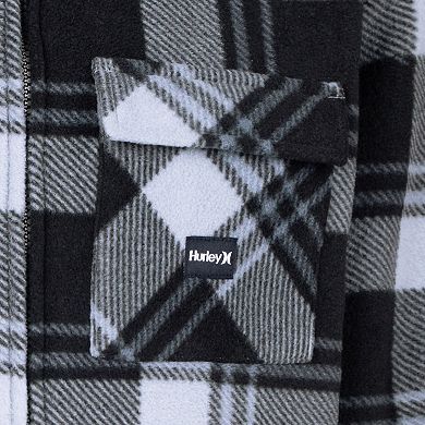 Boys 8-20 Hurley Patterned Polar Fleece Shacket
