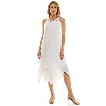 Women's Luxology Sleeveless Gauze Midi Dress