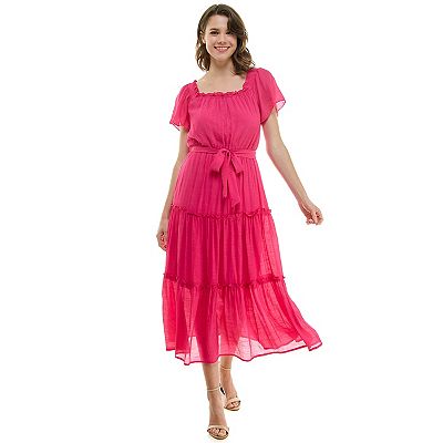 knee length dresses for ladies Women's Baltic Born Layla Tulle Maxi Dress Medium Romantic Floral main image 1