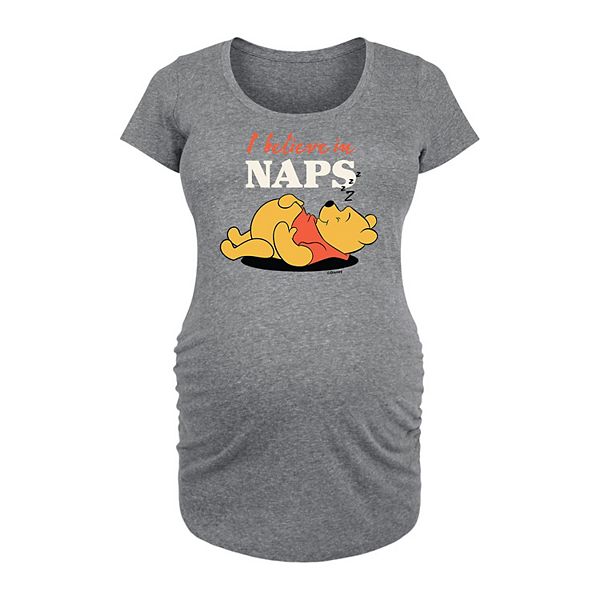 Disney's Winnie the Pooh Maternity I Believe In Naps Graphic Tee