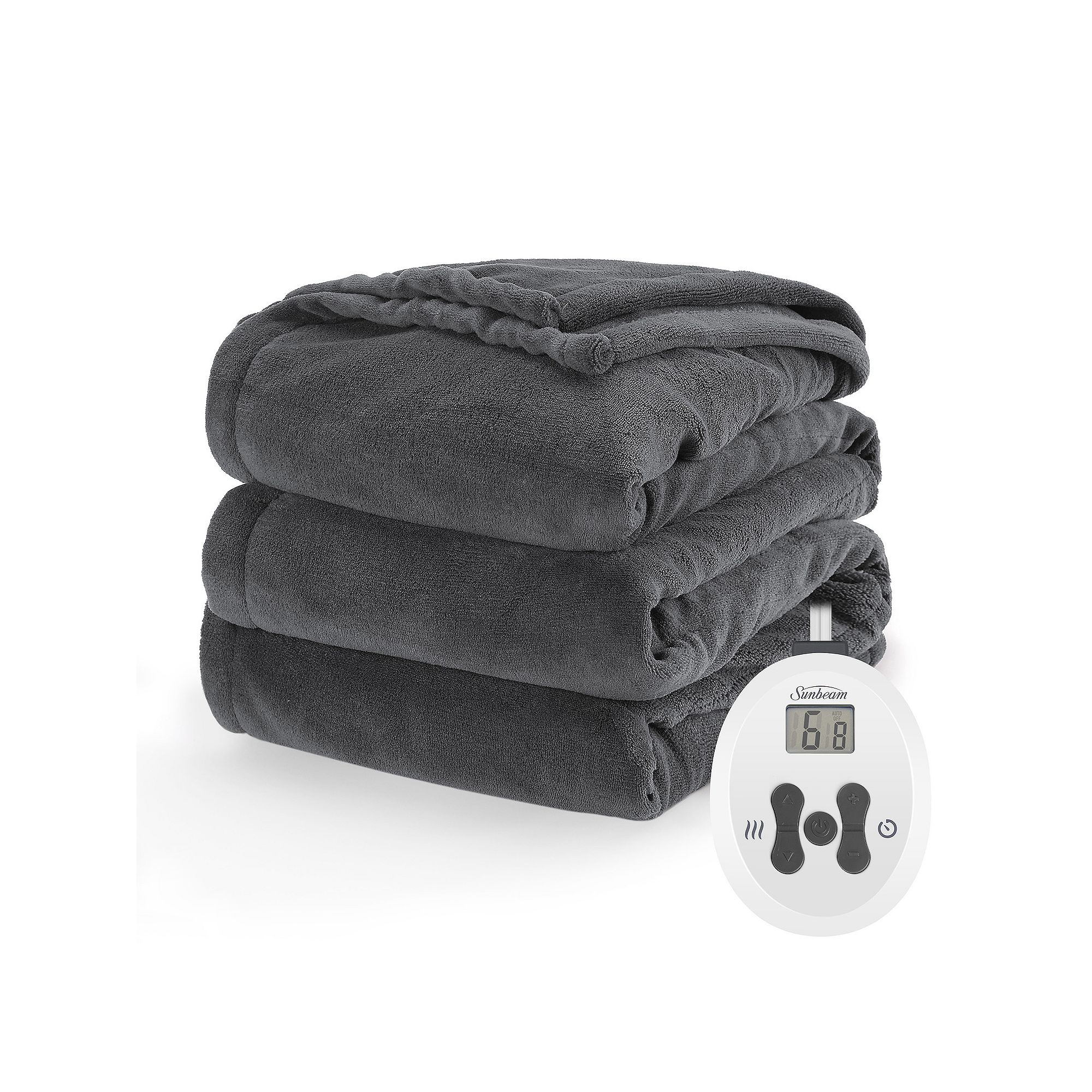 Sunbeam Nordic Premium Heated Blanket, Gray