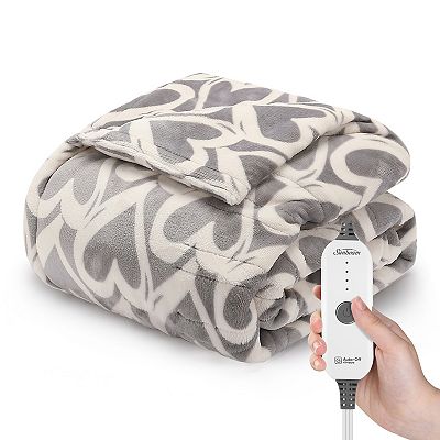 Sunbeam sherpa fleece heated throw hotsell