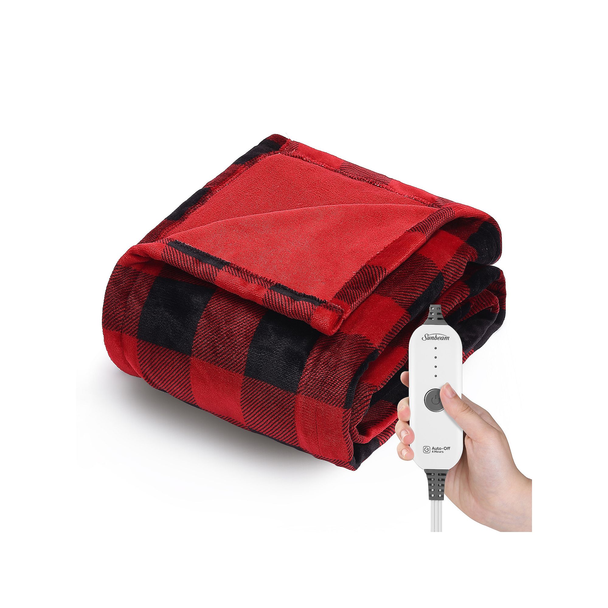 Sunbeam Nordic Premium Heated Throw Blanket, Buffalo Lines