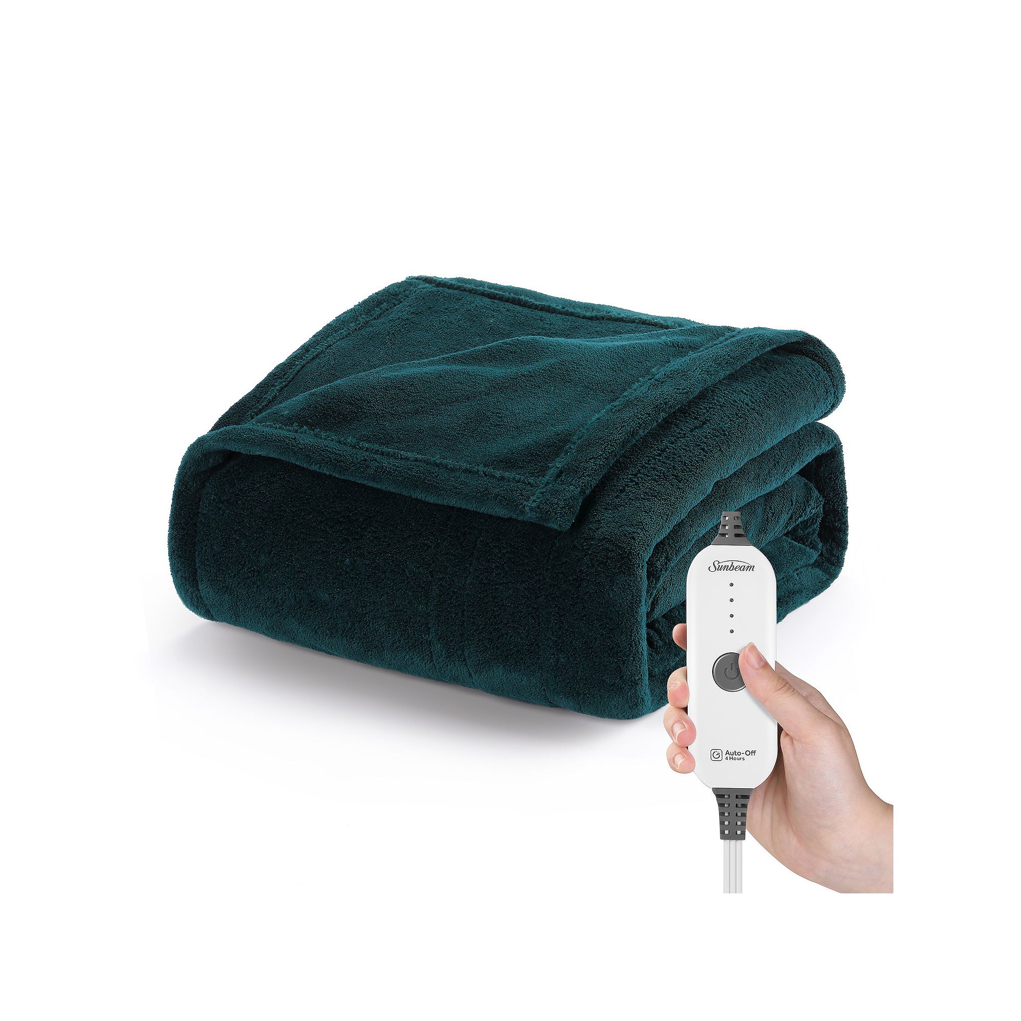 Sunbeam Nordic Premium Heated Throw Blanket, Green
