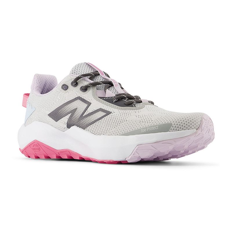 New Balance® DynaSoft Nitrel V6 Kids' Shoes, Girl's, Size: 7, Gray Matter Real Pink