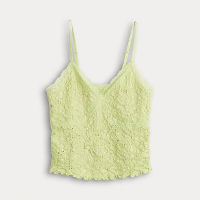 Juniors' SO® Seamless Lace Jacquard Camisole