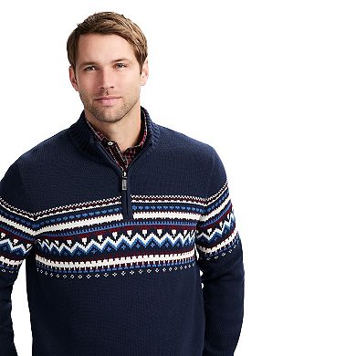 Men's IZOD Holiday Fair Isle Quarter-Zip Top