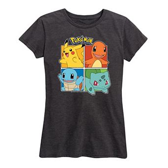 Women's Pokemon Partner Squares Graphic Tee