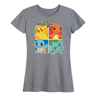 Women's Pokemon Partner Squares Graphic Tee