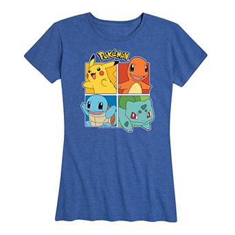 Women's Pokemon Partner Squares Graphic Tee