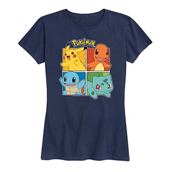 Women's Pokemon Partner Squares Graphic Tee