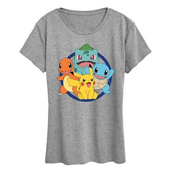 Women's Pokemon Round Group Graphic Tee