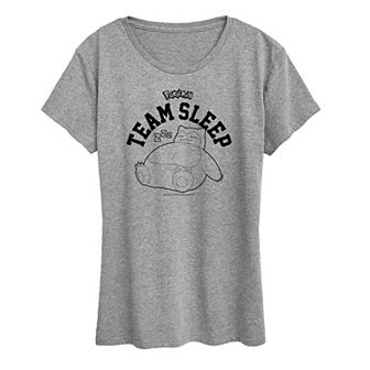 Women's Pokemon Snorlax Team Sleep Graphic Tee