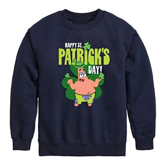 Boys 8-20 SpongeBob Happy St. Patrick's Day Fleece