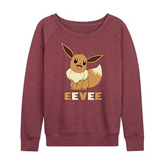 Women's Pokemon Eevee French Terry Long Sleeve Tee