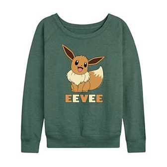 Women's Pokemon Eevee French Terry Long Sleeve Tee