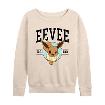 Women's Pokemon Eevee Collegiate French Terry Long Sleeve Tee