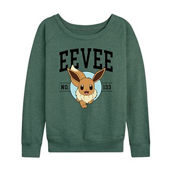 Women's Pokemon Eevee Collegiate French Terry Long Sleeve Tee