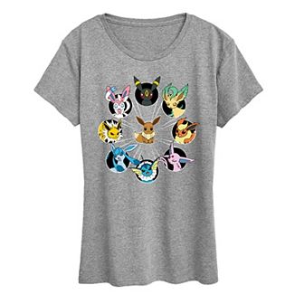Women's Pokemon Eevee Evolution Graphic Tee
