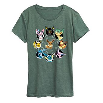 Women's Pokemon Eevee Evolution Graphic Tee