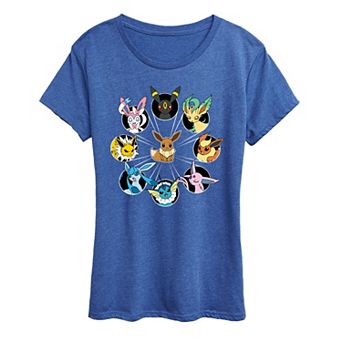 Women's Pokemon Eevee Evolution Graphic Tee
