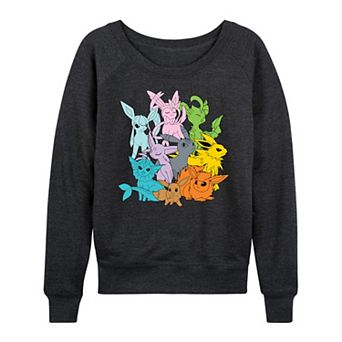 Women's Pokemon Eevolutions French Terry Long Sleeve Tee