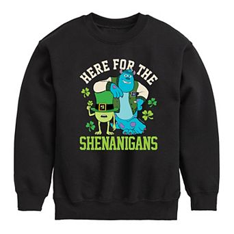 Disney / Pixar's Monster's Inc. Boys 8-20 Here For The Shenanigans Fleece Sweatshirt