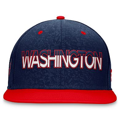 Men's Fanatics Branded Navy/Red Washington Capitals Authentic Pro Rink Two-Tone Snapback Hat