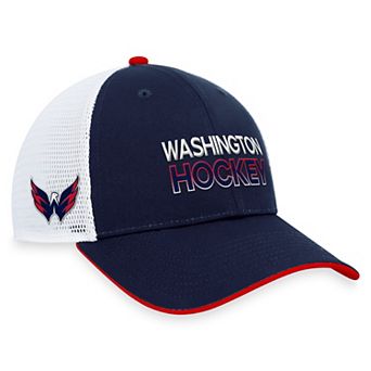 Men's Fanatics Branded Navy Washington Capitals Authentic Pro Rink Trucker Adjustable Hat