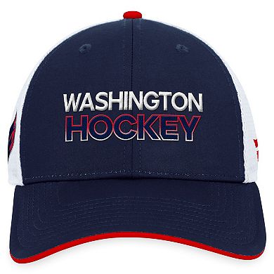 Men's Fanatics Branded Navy Washington Capitals Authentic Pro Rink Trucker Adjustable Hat