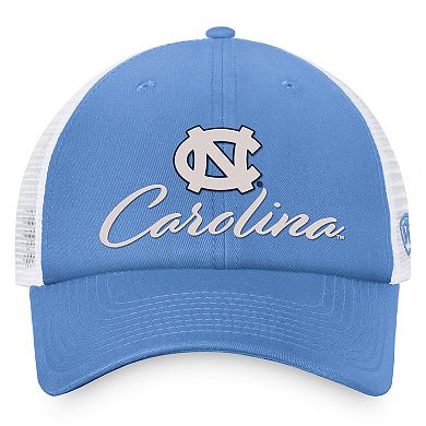 Women's Top of the World Carolina Blue/White North Carolina Tar Heels Charm Trucker Adjustable Hat