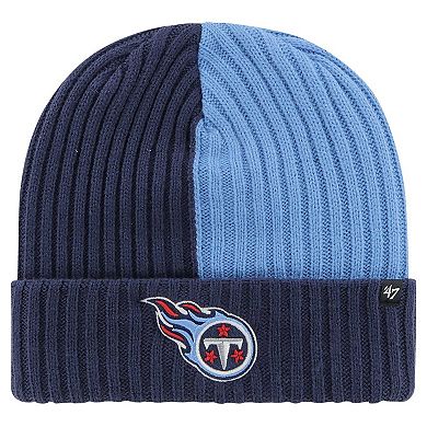 Men's '47 Navy Tennessee Titans Fracture Cuffed Knit Hat