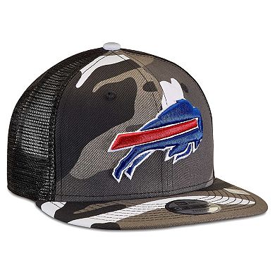 Youth New Era Camo Buffalo Bills Trucker 9FIFTY Snapback Hat