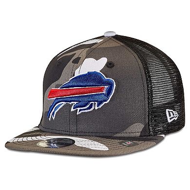 Youth New Era Camo Buffalo Bills Trucker 9FIFTY Snapback Hat