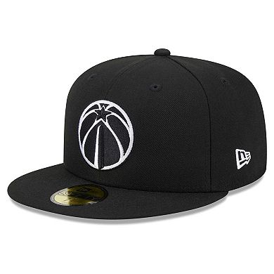 Men's New Era Black Washington Wizards Evergreen 59FIFTY Fitted Hat