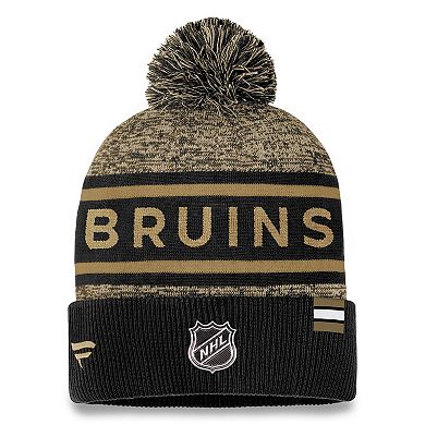 Men's Fanatics Branded Black/Gold Boston Bruins Authentic Pro Cuffed ...