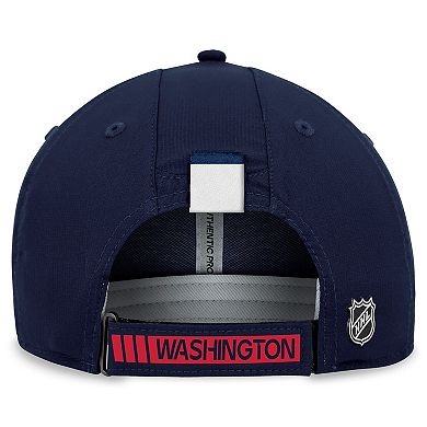 Men's Fanatics Branded Navy Washington Capitals Authentic Pro Rink Adjustable Hat