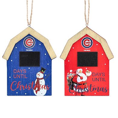 Chicago Cubs 2-Pack Countdown Ornament Set