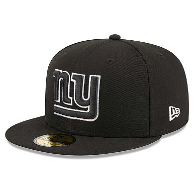 Men's New Era Black New York Giants Main Patch 59FIFTY Fitted Hat