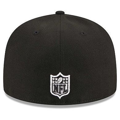 Men's New Era Black New York Giants  Main Patch 59FIFTY Fitted Hat
