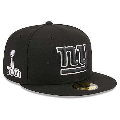 Men's New Era Black New York Giants Main Patch 59FIFTY Fitted Hat