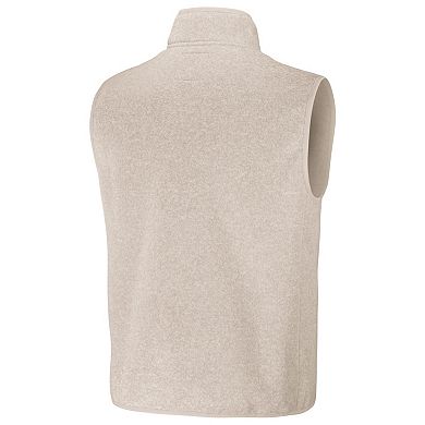 Men's NFL x Darius Rucker Collection by Fanatics  Oatmeal New England Patriots Full-Zip Sweater Vest