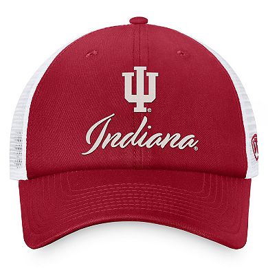 Women's Top of the World Crimson/White Indiana Hoosiers Charm Trucker Adjustable Hat