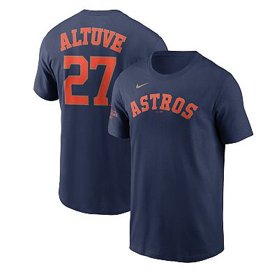 Men's Nike Jose Altuve Navy Houston Astros 2023 Gold Collection Name & Number T-Shirt