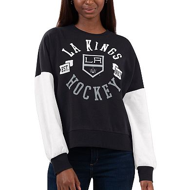 Women's G-III 4Her by Carl Banks Black Los Angeles Kings Team Pride Pullover Sweatshirt
