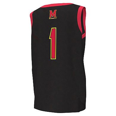 Youth Under Armour #1 Black Maryland Terrapins Replica Basketball Jersey