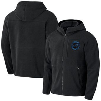 Men's NFL x Darius Rucker Collection by Fanatics Black Carolina Panthers Sherpa Full-Zip Hoodie