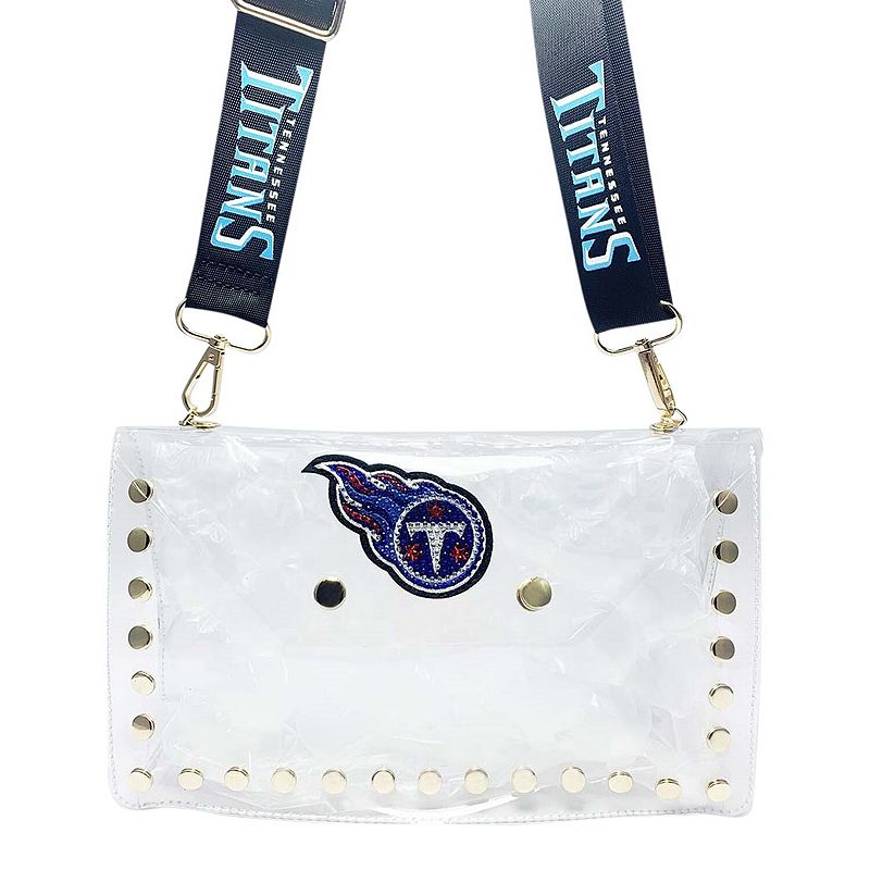 Cuce Tennessee Titans Crystal Clear Envelope Crossbody Bag, Team