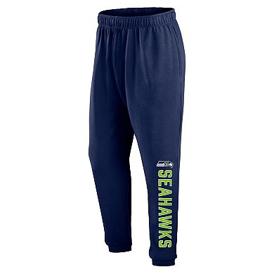Men's Fanatics Branded College Navy Seattle Seahawks Big & Tall Chop Block Lounge Pants