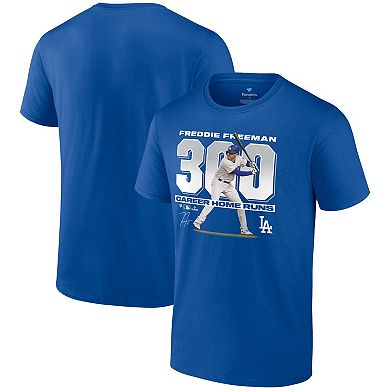 Men's Fanatics Branded Freddie Freeman Royal Los Angeles Dodgers 300 Career Home Runs T-Shirt